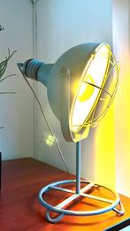 T.E.A.B. 2 industriële lampen, grijs metaal, Huis en Inrichting, Ophalen, Metaal, Minder dan 50 cm