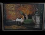 Prachtig schilderij "Theekoepel en omgeving van Slot Zeist"., Ophalen of Verzenden
