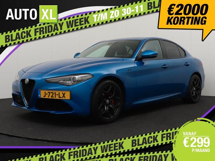 Alfa Romeo Giulia 2.0T 202 PK Aut. Sprint Leder Memory Adapt, Auto's, Alfa Romeo, Bedrijf, Te koop, Giulia, ABS, Achteruitrijcamera