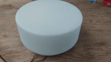Vintage plafonnière herda plafondlamp opalinelamp rond  beschikbaar voor biedingen