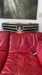 Mercedes wandlamp op boomstam plank, Ophalen, Gebruikt, Hout
