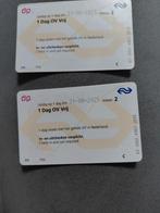Ov kaarten, Tickets en Kaartjes, Twee personen, Trein, Met bestemming of datum