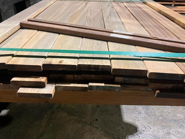 Hardhout-Louro Preto–vlonderplank-terrasplank-plank-20x95 mm, Tuin en Terras, Palen, Balken en Planken, Nieuw, Planken, 180 tot 250 cm