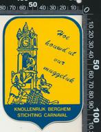 Sticker: Knollenrijk Berghem Stichting Carnaval, Verzamelen, Stickers, Ophalen of Verzenden, Zo goed als nieuw, Bedrijf of Vereniging