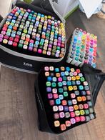 3 verschillende sets alcohol markers kleuren stiften, Hobby en Vrije tijd, Tekenen, Ophalen of Verzenden, Zo goed als nieuw, Potlood of Stift