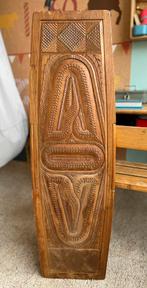 Prachtig groot houtsnijwerk paneel, Ophalen of Verzenden