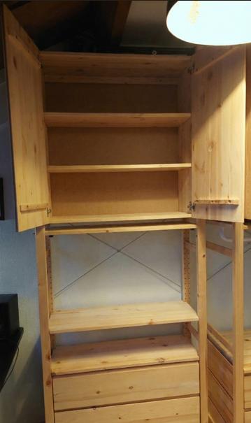 IKEA IVAR Stellingkast met deuren en lades (89x30x226 cm), Huis en Inrichting, Kasten | Stellingkasten, Zo goed als nieuw, Ophalen
