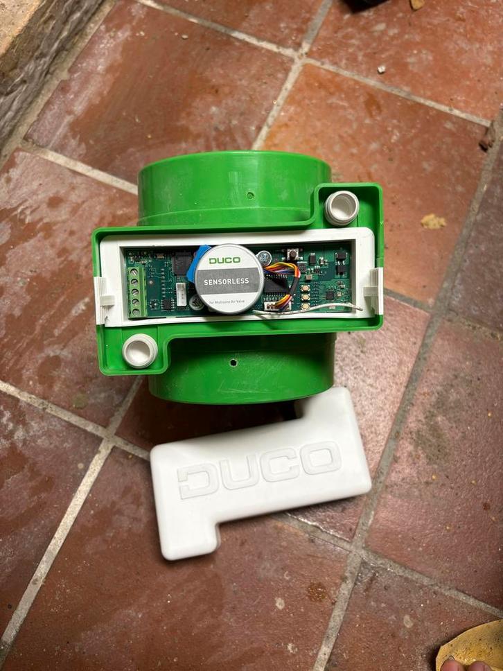 Duco Meerzoneklep - Ventilatie, Doe-het-zelf en Verbouw, Ventilatie en Afzuiging, Zo goed als nieuw, Ventilator, Ophalen of Verzenden