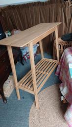 Bamboe sidetable, Ophalen, Zo goed als nieuw, 25 tot 50 cm, Rechthoekig