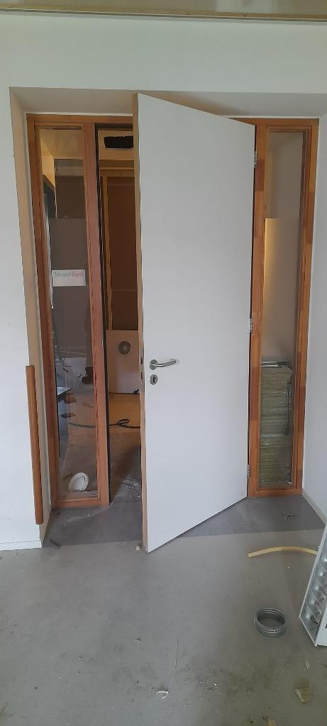 Binnendeur deurkozijn deur met zijlicht ( 184 ), Doe-het-zelf en Verbouw, Deuren en Horren, Gebruikt, Binnendeur, 200 tot 215 cm