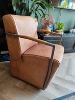 Vier zware kwaliteit leren stoelen op wielen, Ophalen, Gebruikt, Minder dan 75 cm, Leer