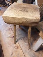 Oud hakblok slagersblok bijzettafel tafeltje brocante, Ophalen