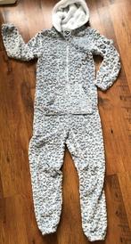 Onesie panterprint maat S, Kleding | Dames, Huispakken, Verzenden, Wit, Zo goed als nieuw, Maat 36 (S)