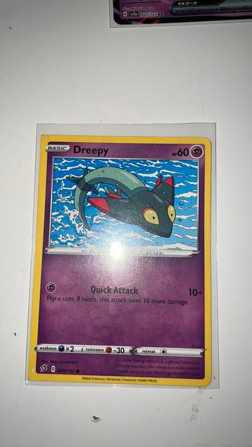 dreepy ERROR MISPRINT pokemon kaart non holo beschikbaar voor biedingen