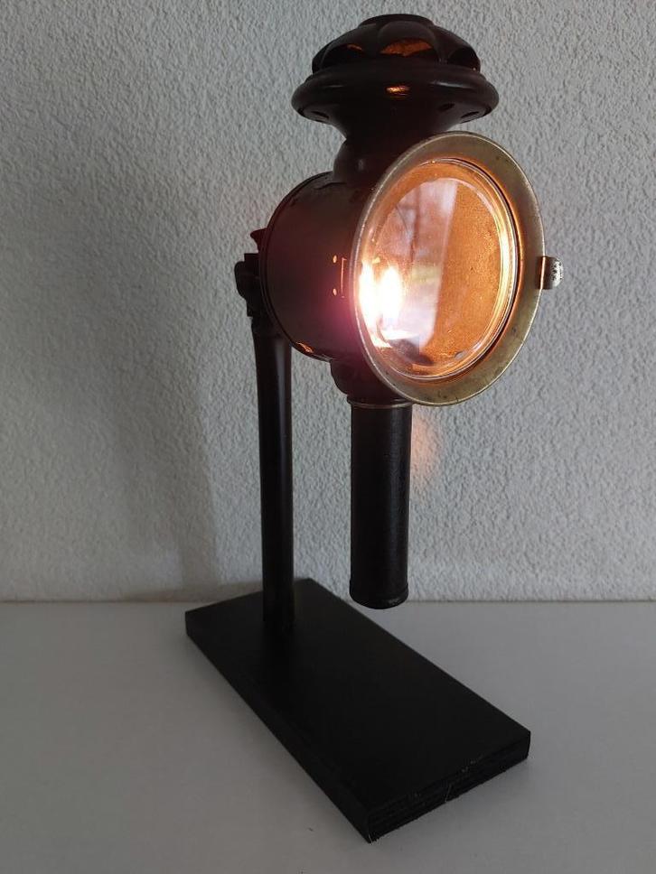 Luxor Kaars Fietslamp op standaard, Antiek en Kunst, Antiek | Lampen, Ophalen of Verzenden