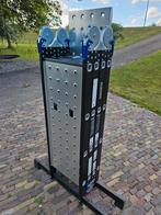 ALDORR Professionele Vouwladder 4x4 met Platform, Doe-het-zelf en Verbouw, Ladders en Trappen, Ophalen of Verzenden, Zo goed als nieuw