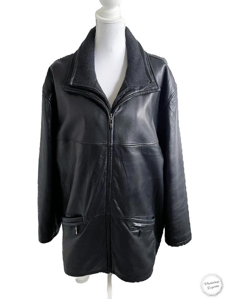 Mooie leren jas van Donar XXXL, Kleding | Heren, Grote Maten, Zo goed als nieuw, Jas of Mantel, Zwart, Ophalen of Verzenden