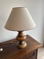 Vintage Houten Tafellamp met Kap, Ophalen, Gebruikt, Hout, 100 tot 150 cm