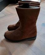 37 bruin suede echt leer laarsjes laarzen halfhoog met rits, Bruin, Lage of Enkellaarzen, Nieuw, Ophalen of Verzenden