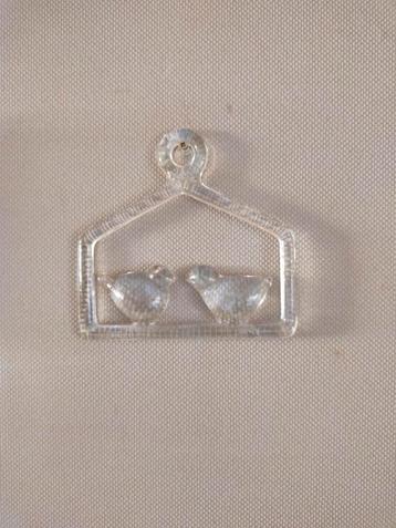 Vintage Kosta boda suncatcher raam hanger twee vogels  beschikbaar voor biedingen
