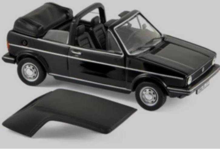 Volkswagen Golf Cabriolet 1981 ZWART 1/43 NOREV ref: 840074, Hobby en Vrije tijd, Modelauto's | 1:43, Nieuw, Auto, Norev, Verzenden