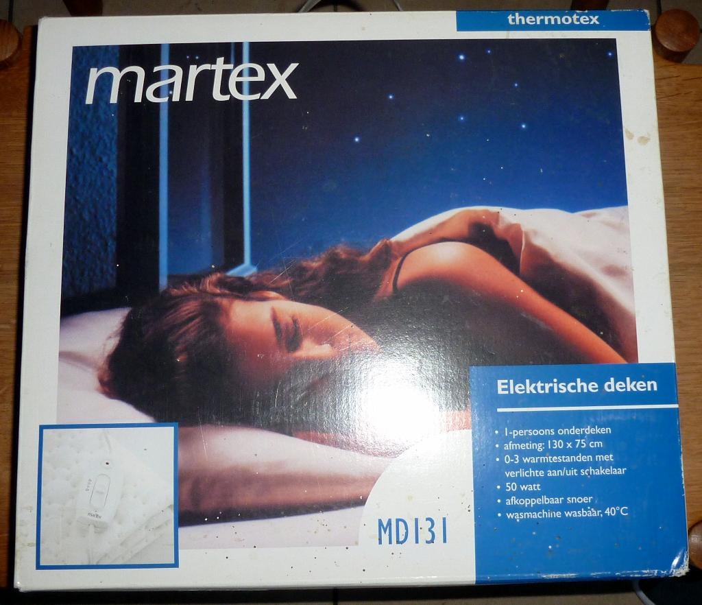 Elektrische Onderdeken 50W, Eenpersoons, Wit, Ophalen of Verzenden, Deken of Dekbed