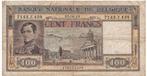 België, 100 Francs, 1949, Postzegels en Munten, Bankbiljetten | België, Los biljet, Ophalen of Verzenden