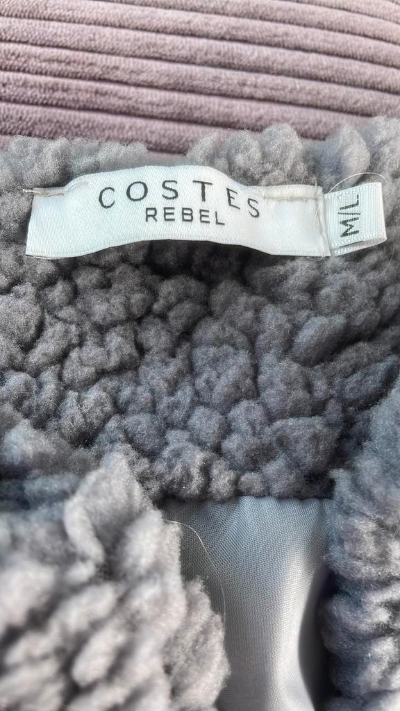 Gilet teddy Costes maat M/L, Kleding | Dames, Bodywarmers, Zo goed als nieuw, Maat 38/40 (M), Grijs, Ophalen of Verzenden