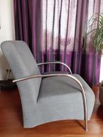 Retro fauteuil, Ophalen, Gebruikt, 75 tot 100 cm, Metaal