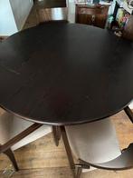 Gratis ronde tafel 180 cm en 6 stoelen, Huis en Inrichting, Tafels | Eettafels, Ophalen, Gebruikt, Rond, 50 tot 100 cm