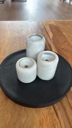 Jaren 90 marmeren waxinelicht houder, Huis en Inrichting, Woonaccessoires | Kandelaars en Kaarsen, Ophalen of Verzenden, Zo goed als nieuw