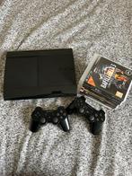Nette PlayStation 3 Super Slim (500GB) + Twee Controllers, Ophalen, Gebruikt, Super Slim, Met 2 controllers