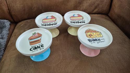 4x Blond Amsterdam mini cake plateau's, Huis en Inrichting, Keuken | Servies, Zo goed als nieuw, Overige typen, Blond Amsterdam