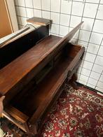 Houten bureau / schrijftafel met opklapbaar blad en laden, Ophalen, Gebruikt, Bureau