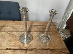 Zilveren Louis Seize Kandelaars, 1888, Antiek en Kunst, Antiek | Kandelaars, Ophalen of Verzenden, Zilver