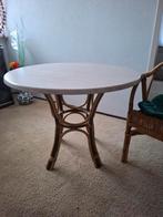 Rotan tafel met 2 stoelen, Ophalen, Gebruikt, Twee, Bruin