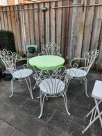 Franse tuinstoelen, Tuin en Terras, Ophalen, Gebruikt, Overige materialen, Stapelbaar