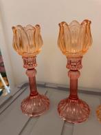 Vaasjes/ kandelaar.   “Tulp”, Ophalen of Verzenden, Zo goed als nieuw, Overige materialen, Minder dan 25 cm