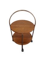 Vintage eikenhouten trolley, Huis en Inrichting, Barren, Ophalen, Gebruikt, Onbekend, Onbekend