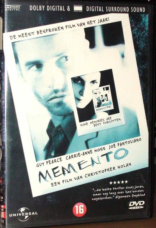 dvd memento, Cd's en Dvd's, Dvd's | Thrillers en Misdaad, Detective en Krimi, Ophalen of Verzenden