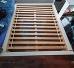 2 persoons bed met lattebodem, Huis en Inrichting, Slaapkamer | Bedden, Ophalen, Gebruikt, Wit, Tweepersoons