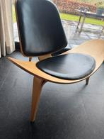 Design Stoel - Carl Hansen & Son CH07, Zwart, Ophalen of Verzenden, Zo goed als nieuw, Eén