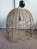 Hanglamp 45 cm gevlochten jute, Huis en Inrichting, Lampen | Lampenkappen, Ophalen, Zo goed als nieuw, Rond, 25 tot 50 cm