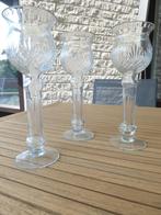 Handgeslepen loodkristallen kandelaar ca 30 cm hoog, Overige materialen, 25 tot 50 cm, Nieuw, Ophalen of Verzenden
