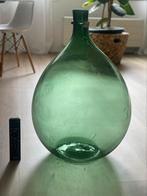 Gist stolp / grote vaas, Minder dan 50 cm, Groen, Glas, Gebruikt