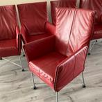 6 montis chaplin stoelen/ eetkamerstoelen, Huis en Inrichting, Ophalen, Leer, Zo goed als nieuw, Vijf, Zes of meer stoelen