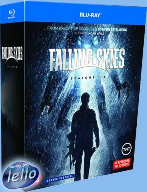 Blu-ray: Falling Skies, Complete Serie, Seizoen 1-5, NL, Cd's en Dvd's, Blu-ray, Nieuw in verpakking, Tv en Series, Boxset, Ophalen of Verzenden
