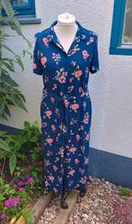 Maxi jurk blauw/bloem-print, Ophalen, Blauw, Maat 46/48 (XL) of groter, Zo goed als nieuw