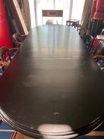 Grote zwarte eettafel 2.80 lang, Huis en Inrichting, Ophalen, 100 tot 150 cm, 200 cm of meer, Zo goed als nieuw