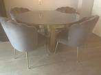 Richmond compleet interieur:salontafels+eettafel+4 Stoelen, Ophalen, Zo goed als nieuw